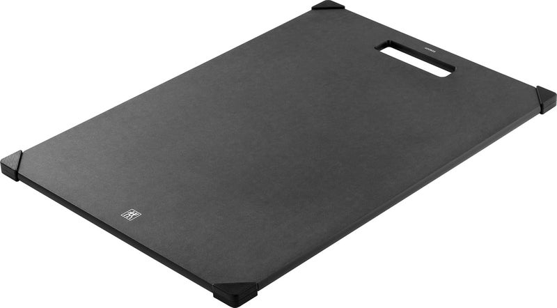 ZWILLING 42 x 30 cm Fibrewood Chopping Board with Juice Groove, Non-Slip, Dishwasher Safe, Black - Image 2